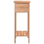 vidaXL Masă laterală cu sertar, 25x25x60 cm, lemn masiv de nuc vidaXL Masă laterală cu sertar, 25x25x60 cm, lemn masiv de nuc