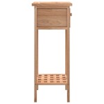 vidaXL Masă laterală cu sertar, 25x25x60 cm, lemn masiv de nuc vidaXL Masă laterală cu sertar, 25x25x60 cm, lemn masiv de nuc