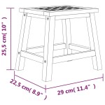 vidaXL Taburet treaptă, 29x22,5x25,5 cm, lemn masiv de nuc