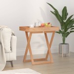vidaXL Masă pliantă cu tavă, 52x36x56,5 cm, lemn masiv de nuc vidaXL Masă pliantă cu tavă, 52x36x56,5 cm, lemn masiv de nuc