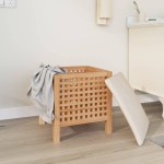 vidaXL Taburet de baie, 48x47,5x52 cm, lemn masiv de nuc vidaXL Taburet de baie, 48x47,5x52 cm, lemn masiv de nuc