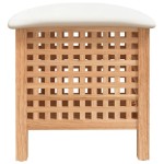 vidaXL Taburet de baie, 48x47,5x52 cm, lemn masiv de nuc vidaXL Taburet de baie, 48x47,5x52 cm, lemn masiv de nuc