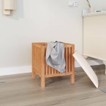 vidaXL Taburet de baie, 40,5x40x52 cm, lemn masiv de nuc vidaXL Taburet de baie, 40,5x40x52 cm, lemn masiv de nuc