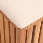 vidaXL Taburet de baie, 40,5x40x52 cm, lemn masiv de nuc vidaXL Taburet de baie, 40,5x40x52 cm, lemn masiv de nuc