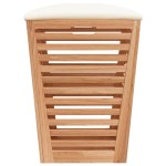 vidaXL Taburet de baie, 40,5x40,5x56 cm, lemn masiv de nuc vidaXL Taburet de baie, 40,5x40,5x56 cm, lemn masiv de nuc