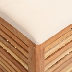 vidaXL Taburet de baie, 40,5x40,5x56 cm, lemn masiv de nuc vidaXL Taburet de baie, 40,5x40,5x56 cm, lemn masiv de nuc