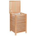 vidaXL Coș de rufe, 45x45x65 cm, lemn masiv de nuc vidaXL Coș de rufe, 45x45x65 cm, lemn masiv de nuc