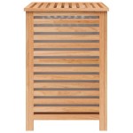 vidaXL Coș de rufe, 45x45x65 cm, lemn masiv de nuc vidaXL Coș de rufe, 45x45x65 cm, lemn masiv de nuc