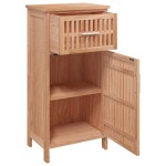 vidaXL Dulap de baie, 42x29x82 cm, lemn masiv de nuc