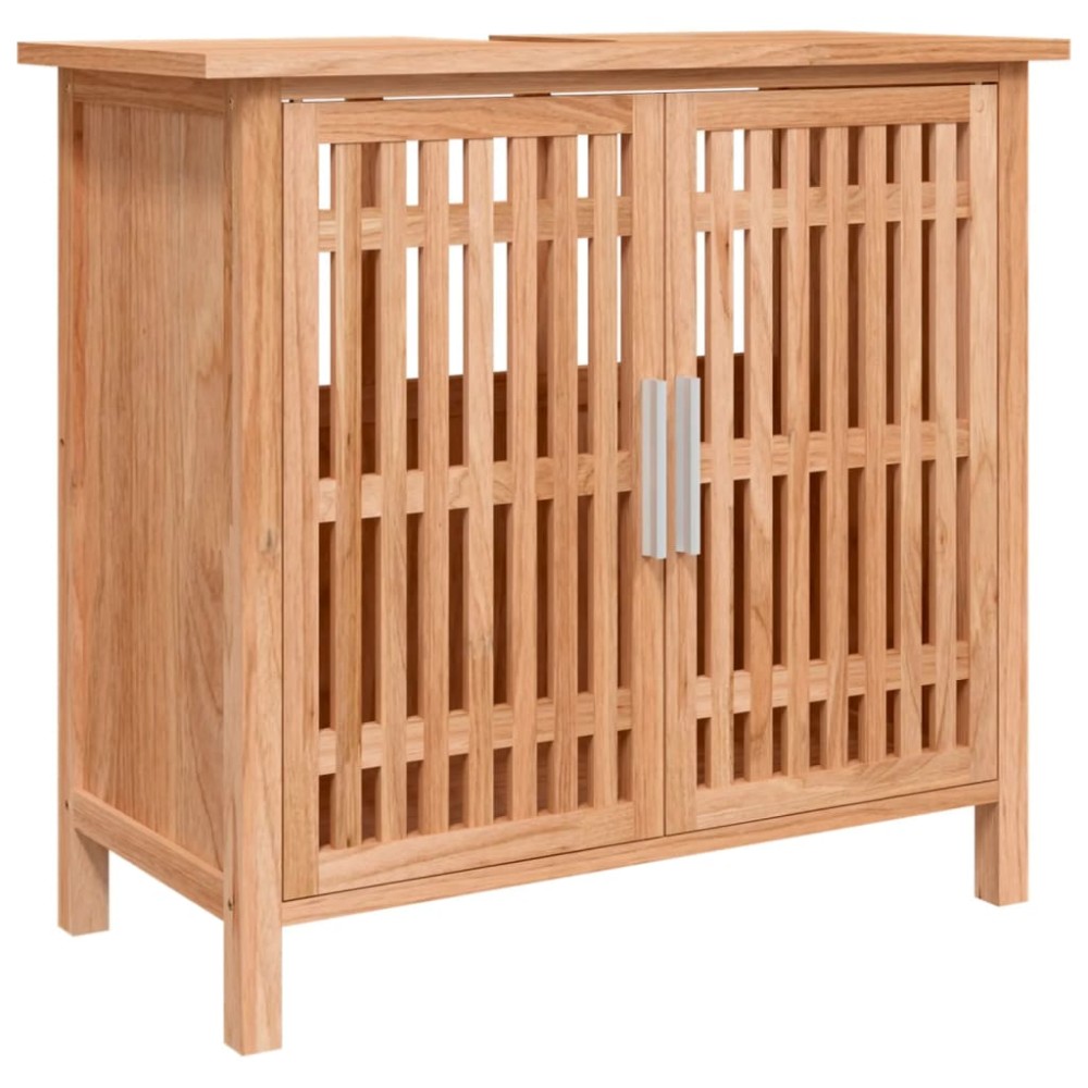 vidaXL Dulap chiuvetă de baie, 66x29x61,5 cm, lemn masiv de nuc