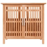 vidaXL Dulap chiuvetă de baie, 66x29x61,5 cm, lemn masiv de nuc