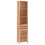 vidaXL Dulap de baie, 42x29x182 cm, lemn masiv de nuc vidaXL Dulap de baie, 42x29x182 cm, lemn masiv de nuc