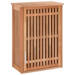 vidaXL Dulap de baie montat pe perete, 42x23x60 cm, lemn masiv de nuc