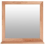 vidaXL Oglindă de perete, 55x55 cm, lemn masiv de nuc vidaXL Oglindă de perete, 55x55 cm, lemn masiv de nuc