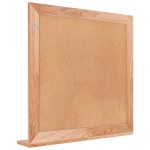 vidaXL Oglindă de perete, 55x55 cm, lemn masiv de nuc vidaXL Oglindă de perete, 55x55 cm, lemn masiv de nuc
