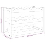vidaXL Raft de vin pentru 12 sticle, lemn masiv de nuc vidaXL Raft de vin pentru 12 sticle, lemn masiv de nuc