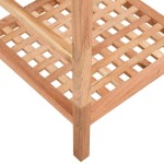 vidaXL Raft de baie, 35,5x35,5x79 cm, lemn masiv de nuc