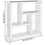 vidaXL Dulap de perete, 49x15x49 cm, lemn masiv de nuc vidaXL Dulap de perete, 49x15x49 cm, lemn masiv de nuc
