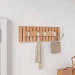 vidaXL Cuier de perete, 42x8,5x14 cm, lemn masiv de nuc vidaXL Cuier de perete, 42x8,5x14 cm, lemn masiv de nuc