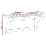 vidaXL Suport de prosoape, 60x30x35 cm, lemn masiv de nuc vidaXL Suport de prosoape, 60x30x35 cm, lemn masiv de nuc