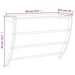 vidaXL Suport de prosoape, 60x25,5x49 cm, lemn masiv de nuc vidaXL Suport de prosoape, 60x25,5x49 cm, lemn masiv de nuc