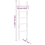 vidaXL Scară pentru prosoape, 170 cm, lemn masiv de nuc vidaXL Scară pentru prosoape, 170 cm, lemn masiv de nuc