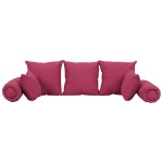 vidaXL Set de perne decorative, 7 piese, roz, material textil vidaXL Set de perne decorative, 7 piese, roz, material textil