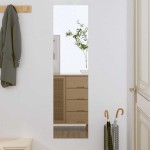 vidaXL Oglindă de perete, 30x100 cm, dreptunghiular, sticlă