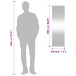 vidaXL Oglindă de perete, 30x100 cm, dreptunghiular, sticlă