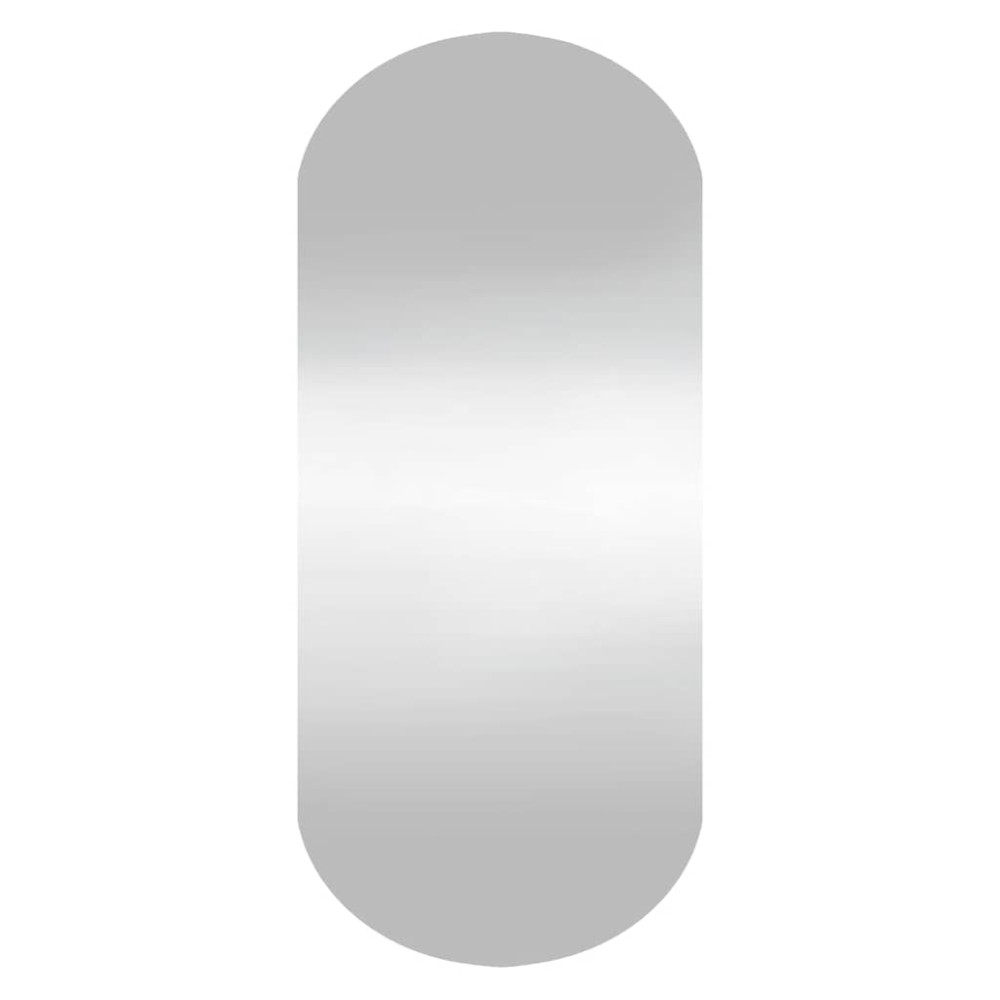 vidaXL Oglindă de perete, 25x60 cm, oval, sticlă
