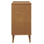 vidaXL Dulap cu sertare „MOLDE” maro, 80x40x80 cm, lemn masiv de pin
