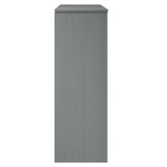 vidaXL Rafturi superioare dulap înalt, gri, 90x35x100 cm, lemn de pin