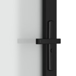 vidaXL Ușă de interior, 102,5x201,5 cm, Negru, sticlă mată și aluminiu vidaXL Ușă de interior, 102,5x201,5 cm, Negru, sticlă mată și aluminiu
