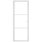 vidaXL Ușă de interior, 76x201,5 cm, alb, sticlă ESG și aluminiu vidaXL Ușă de interior, 76x201,5 cm, alb, sticlă ESG și aluminiu