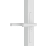 vidaXL Ușă de interior, 76x201,5 cm, alb, sticlă ESG și aluminiu vidaXL Ușă de interior, 76x201,5 cm, alb, sticlă ESG și aluminiu