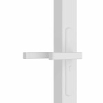vidaXL Ușă de interior, 102,5x201,5 cm, alb, sticlă ESG și aluminiu vidaXL Ușă de interior, 102,5x201,5 cm, alb, sticlă ESG și aluminiu