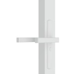 vidaXL Ușă de interior, 76x201,5 cm, alb, sticlă ESG și aluminiu vidaXL Ușă de interior, 76x201,5 cm, alb, sticlă ESG și aluminiu
