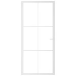 vidaXL Ușă de interior, 93x201,5 cm, alb, sticlă ESG și aluminiu vidaXL Ușă de interior, 93x201,5 cm, alb, sticlă ESG și aluminiu
