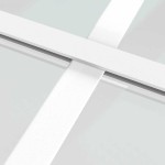 vidaXL Ușă de interior, 93x201,5 cm, alb, sticlă ESG și aluminiu vidaXL Ușă de interior, 93x201,5 cm, alb, sticlă ESG și aluminiu