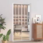 vidaXL Ușă de interior, 102,5x201,5 cm, alb, sticlă ESG și aluminiu vidaXL Ușă de interior, 102,5x201,5 cm, alb, sticlă ESG și aluminiu