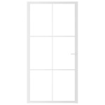 vidaXL Ușă de interior, 102,5x201,5 cm, alb, sticlă ESG și aluminiu vidaXL Ușă de interior, 102,5x201,5 cm, alb, sticlă ESG și aluminiu