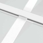 vidaXL Ușă de interior, 102,5x201,5 cm, alb, sticlă ESG și aluminiu vidaXL Ușă de interior, 102,5x201,5 cm, alb, sticlă ESG și aluminiu