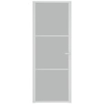 vidaXL Ușă de interior, 76x201,5 cm, alb, sticlă mată și aluminiu vidaXL Ușă de interior, 76x201,5 cm, alb, sticlă mată și aluminiu