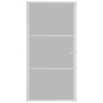 vidaXL Ușă de interior, 102,5x201,5 cm, alb, sticlă mată și aluminiu vidaXL Ușă de interior, 102,5x201,5 cm, alb, sticlă mată și aluminiu
