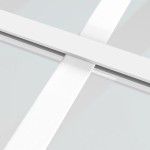 vidaXL Ușă de interior, 76x201,5 cm, alb, sticlă mată și aluminiu vidaXL Ușă de interior, 76x201,5 cm, alb, sticlă mată și aluminiu