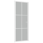 vidaXL Ușă de interior, 83x201,5 cm, alb, sticlă mată și aluminiu vidaXL Ușă de interior, 83x201,5 cm, alb, sticlă mată și aluminiu