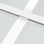 vidaXL Ușă de interior, 83x201,5 cm, alb, sticlă mată și aluminiu vidaXL Ușă de interior, 83x201,5 cm, alb, sticlă mată și aluminiu