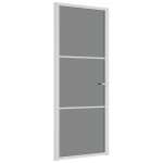 vidaXL Ușă de interior, 83x201,5 cm, alb, sticlă ESG și aluminiu vidaXL Ușă de interior, 83x201,5 cm, alb, sticlă ESG și aluminiu