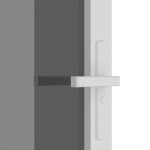 vidaXL Ușă de interior, 93x201,5 cm, alb, sticlă ESG și aluminiu