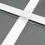 vidaXL Ușă de interior, 93x201,5 cm, alb, sticlă ESG și aluminiu